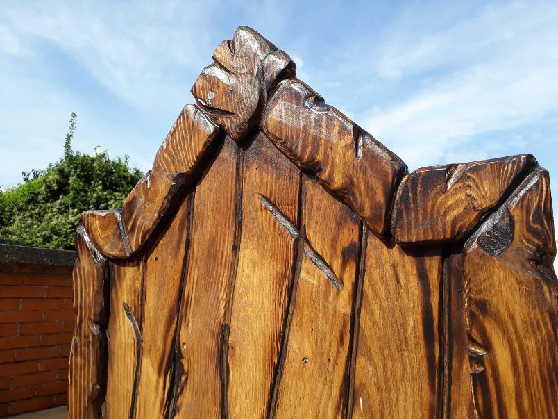 Trono "Re Artù" in legno